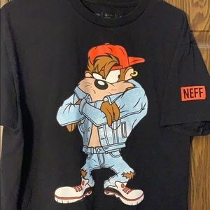Black NEFF Tasmanian devil t-shirt